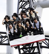 steepest roller coaster Takabisha