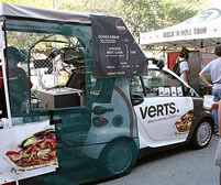 worlds smallest food truck The Verts kebap trailer