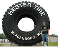 world's biggest tire and Reynold Hester 